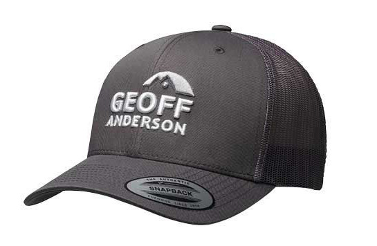 Geoff Anderson Snapback Trucker casquette gris
