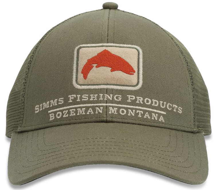 Simms Trout Icon Trucker Cap casquette riffle green