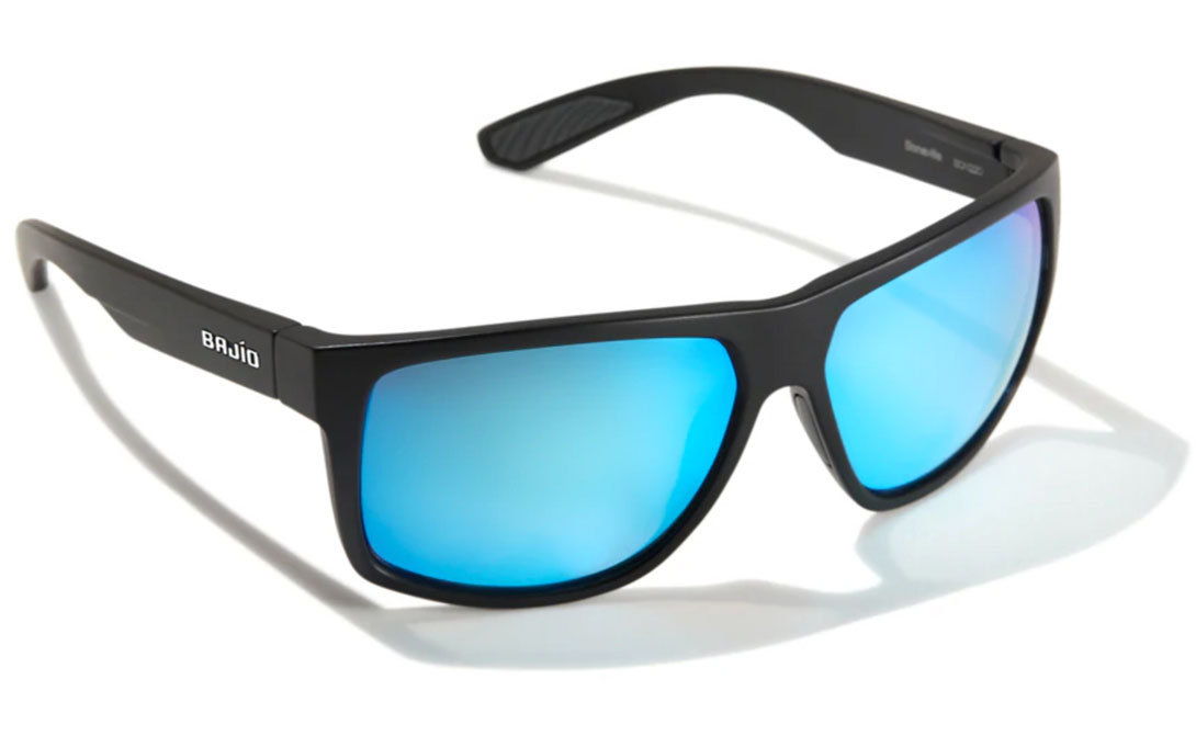 Bajio Lunettes polarisantes Boneville - Black Matte (Blue Mirror PC)