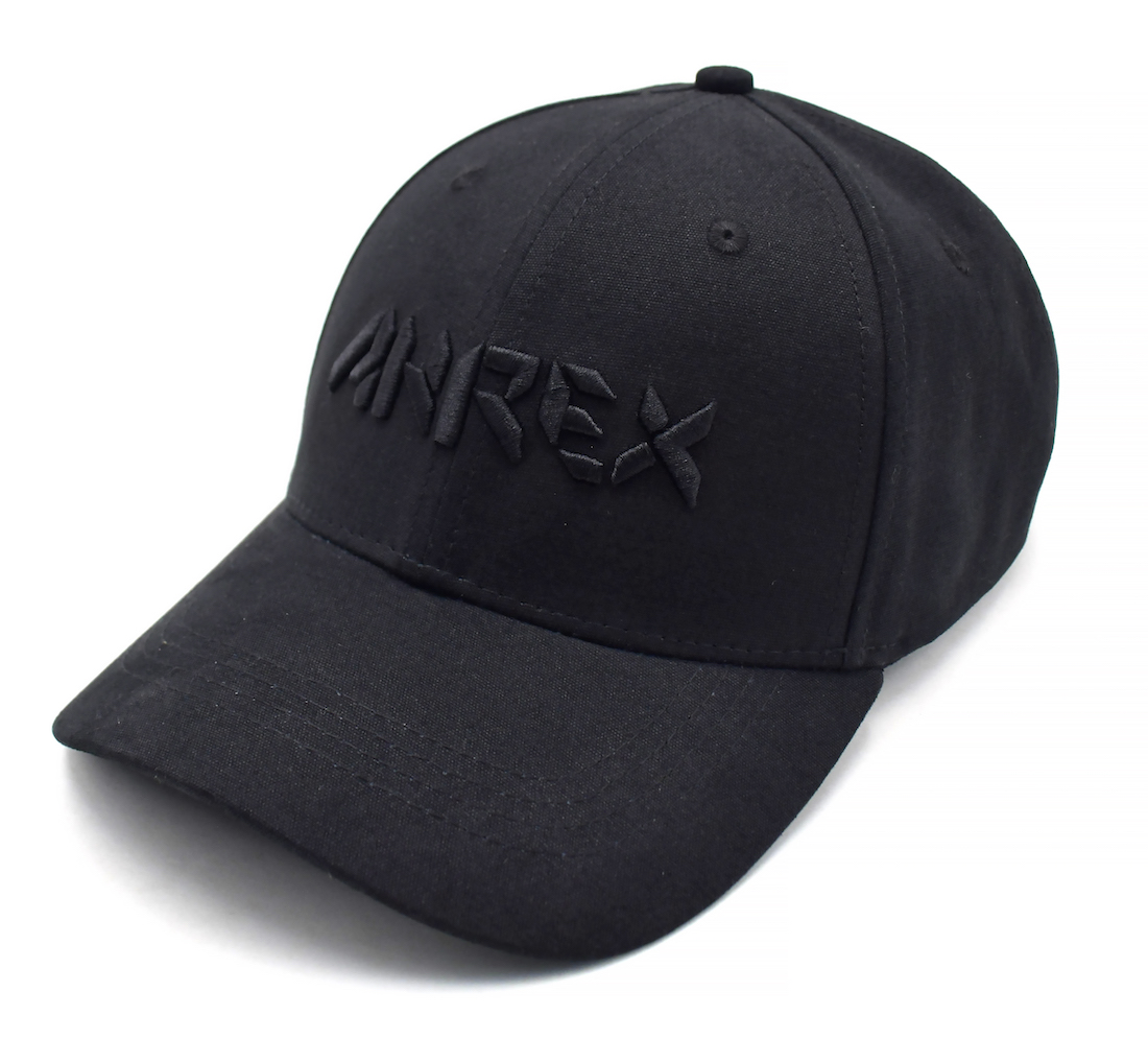 Ahrex Bold Script Cap casquette black on black