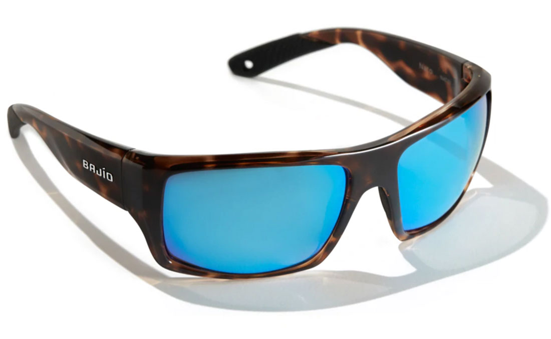 Bajio lunettes polarisantes Nato - Dark Tort Gloss (Blue Mirror PC)
