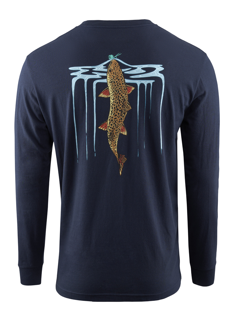 Grundéns Riser LS T-Shirt dark navy