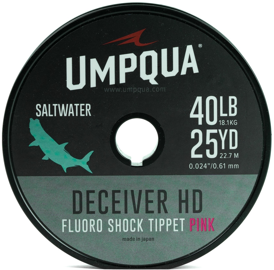 Bas de ligne Umpqua Deceiver HD SW Shock Tippet Fluorocarbone Pink 25yds