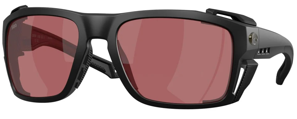 Costa lunettes polarisantes King Tide 8 Matte Black (Rose 580G)