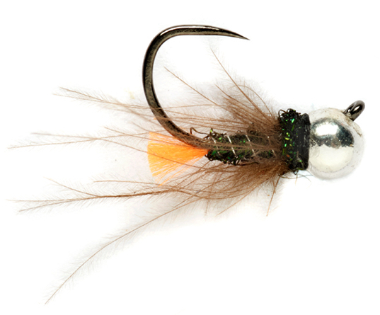 Nymphes Fulling Mill - Orange Tag Silver Jig Barbless