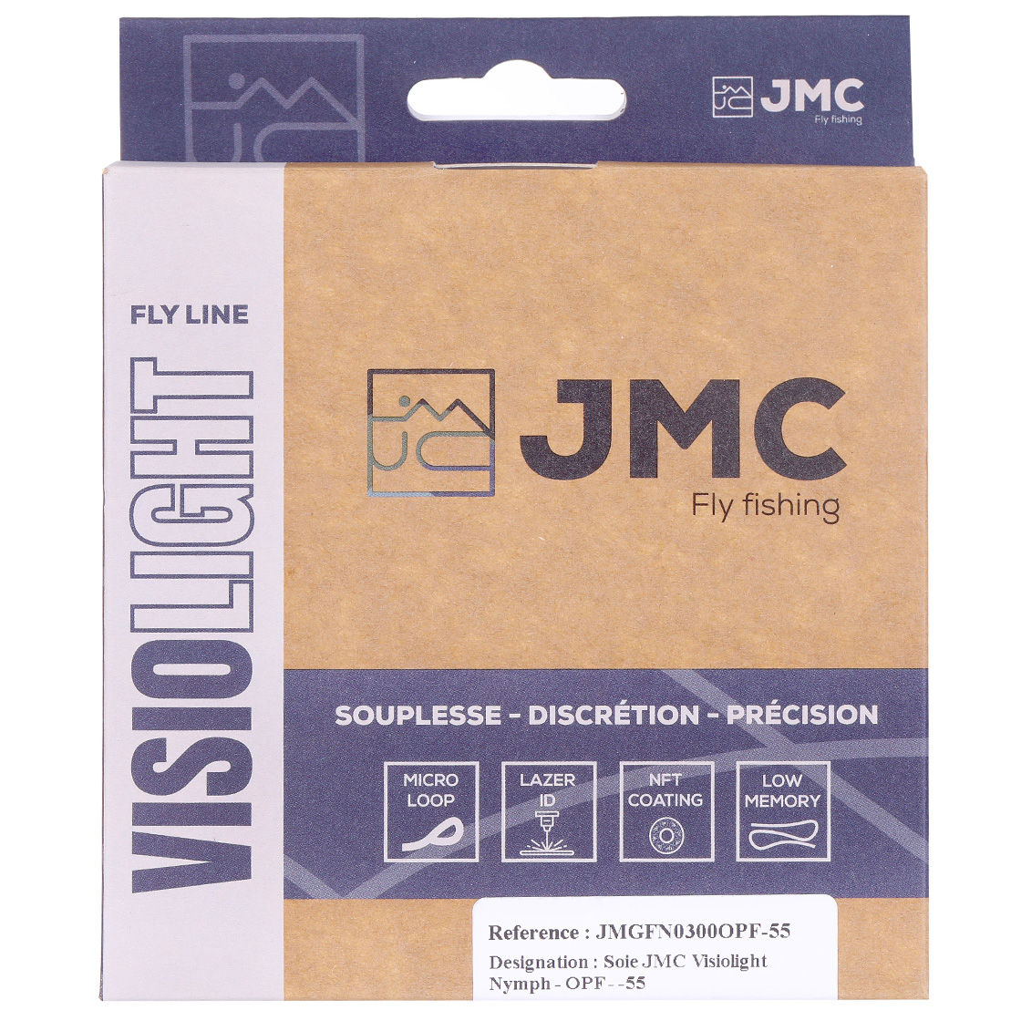 JMC Visiolight Euro Nymph 0,55mm - Orange/multicolore Tip - Tondeuse à mouche