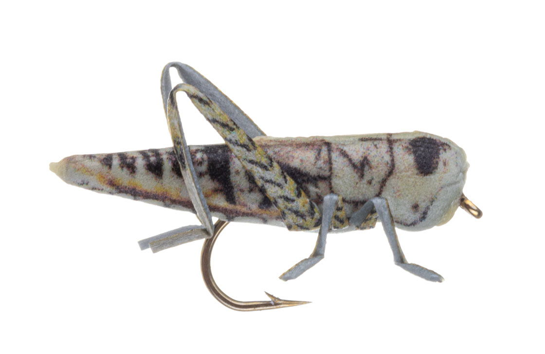 Vania Realistic Soft Leg Hopper Grey Sauterelle Mouche sèche
