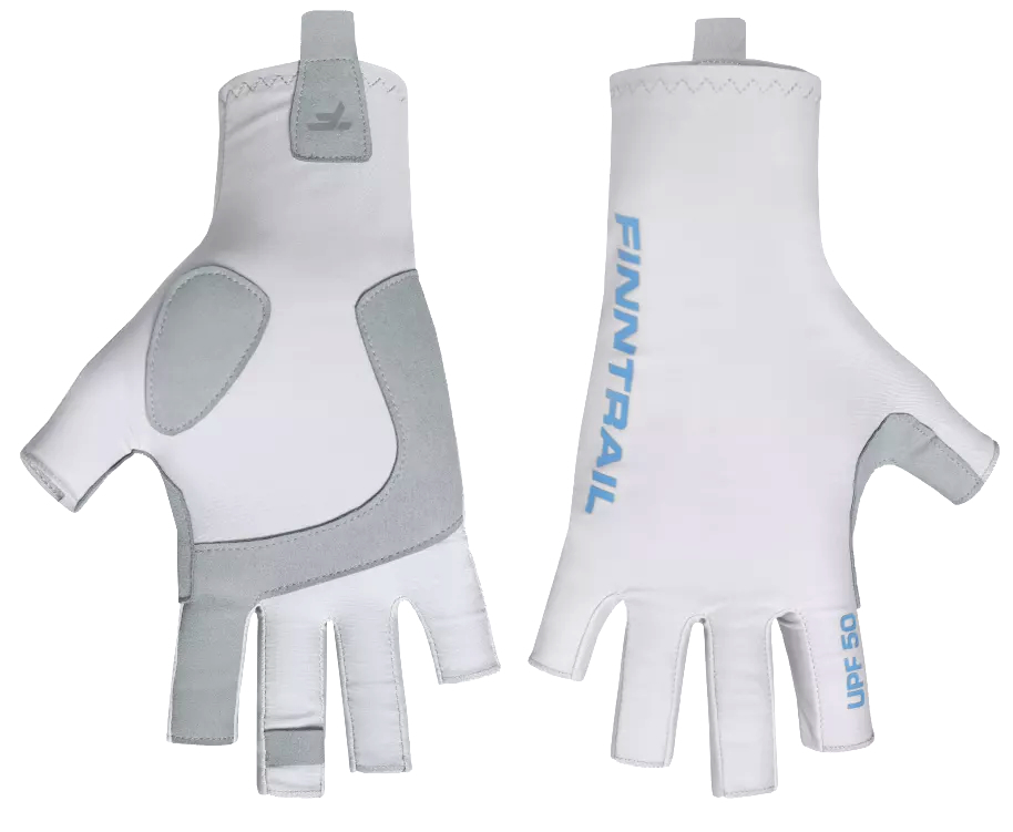 Finntrail Sun Fishing Gloves Wave grey Gants de protection solaire UPF 50+