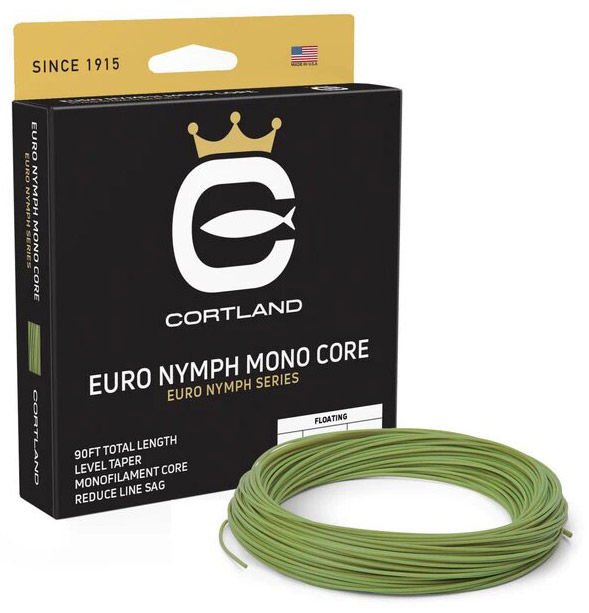Cortland Euro Nymph Mono Core Level ligne à mouche gecko green