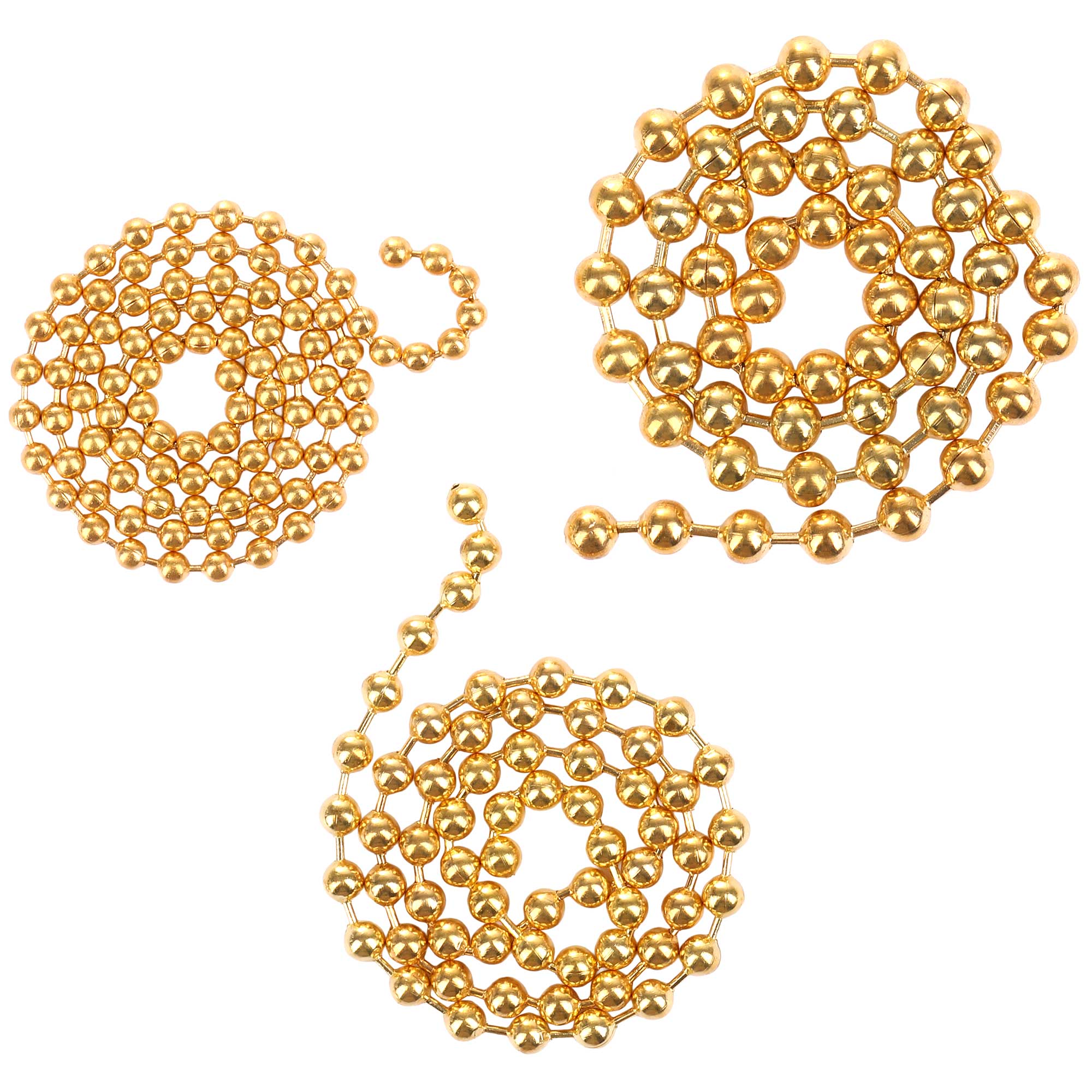 Hareline Bead Chain Eyes Yeux de chaîne à billes or