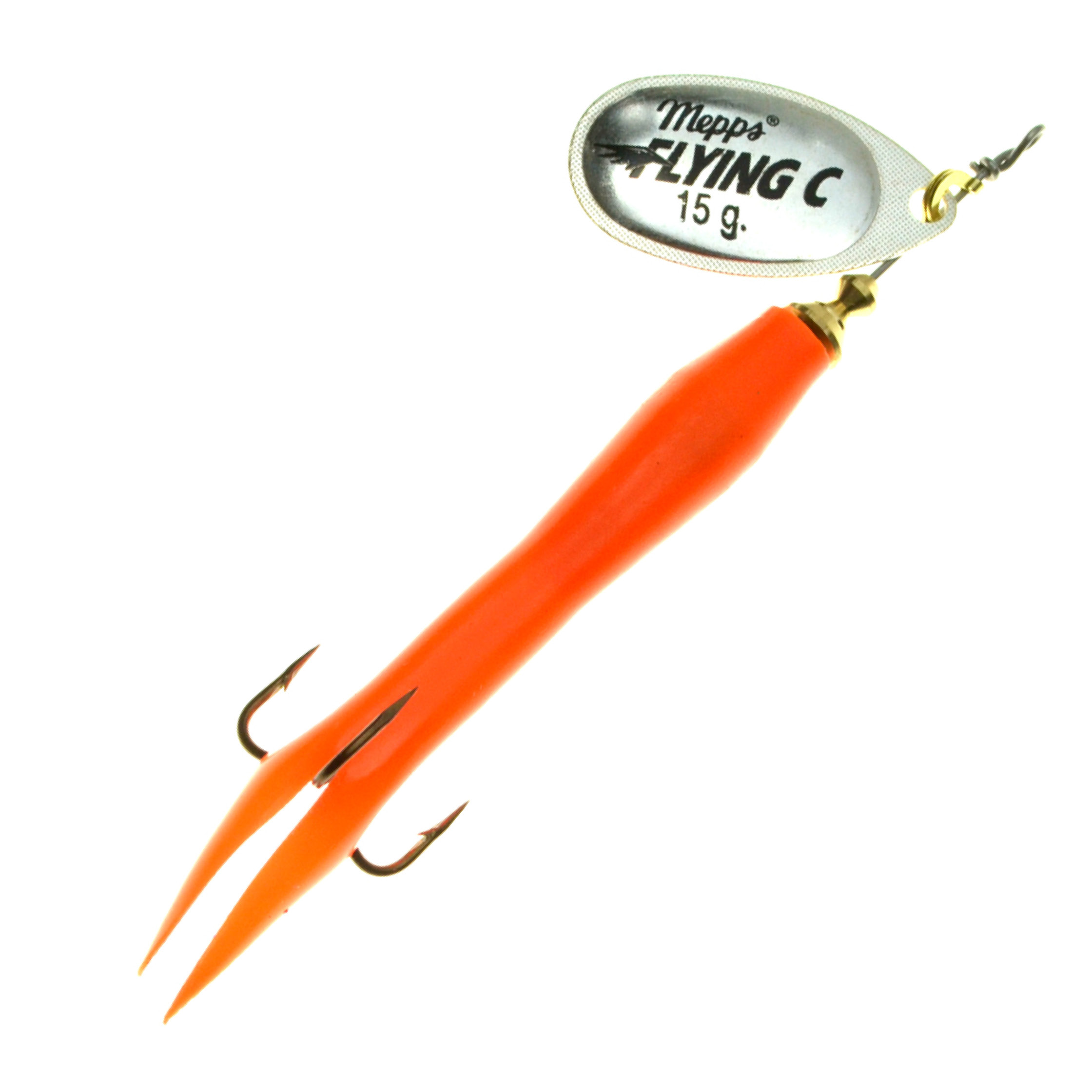 Mepps Aglia Flying Condom Spinner argent/orange