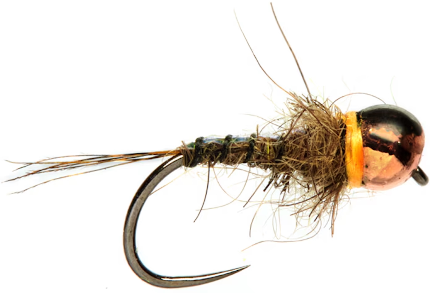Fulling Mill Juglaret's Flashback Possum Tail Copper Nymphes Barbless
