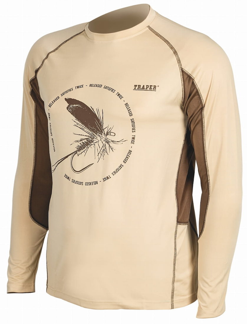 Traper Sun Shirt Dryfly protection solaire sable