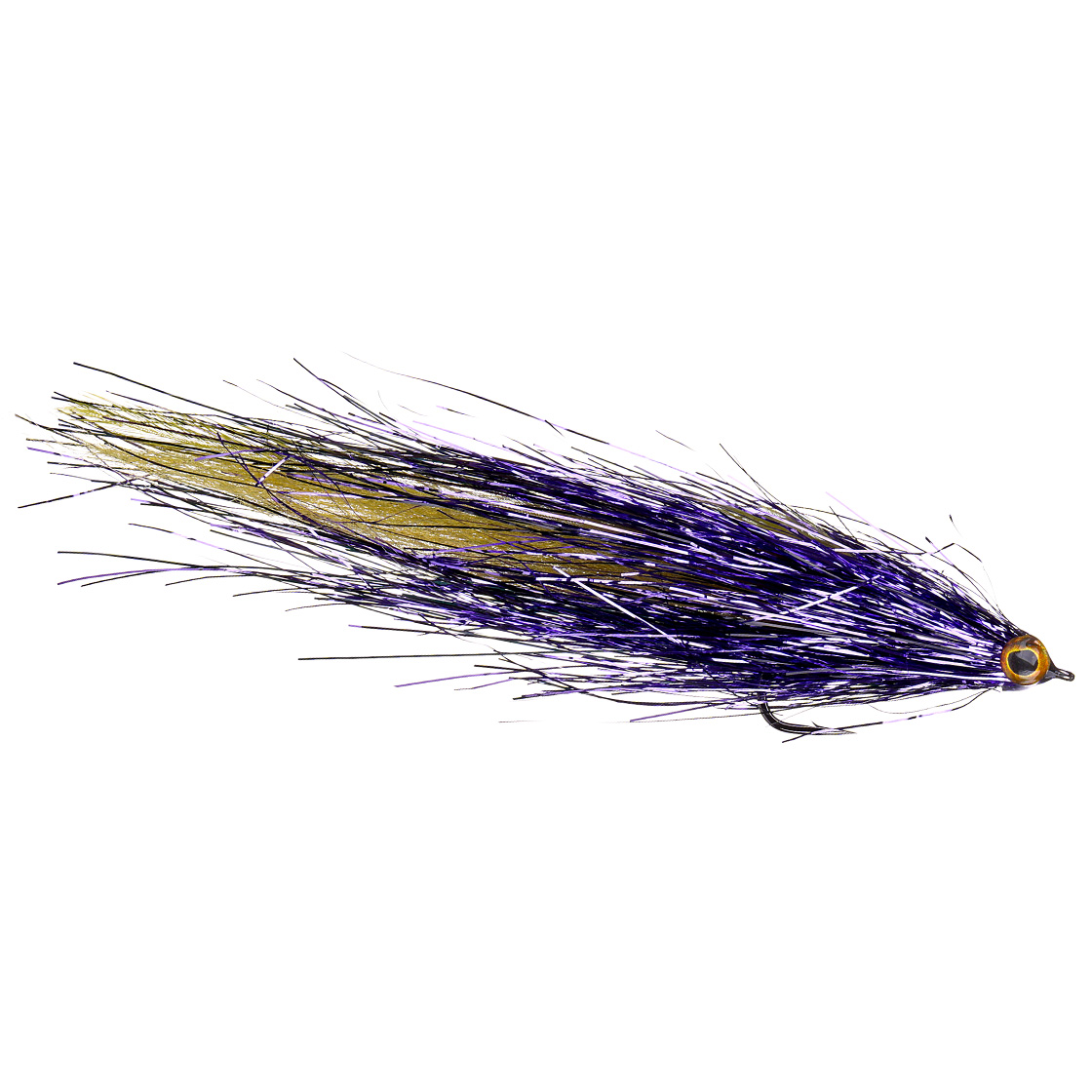 adh-fishing Streamer à brochet - Pike Flash Purple & Olive