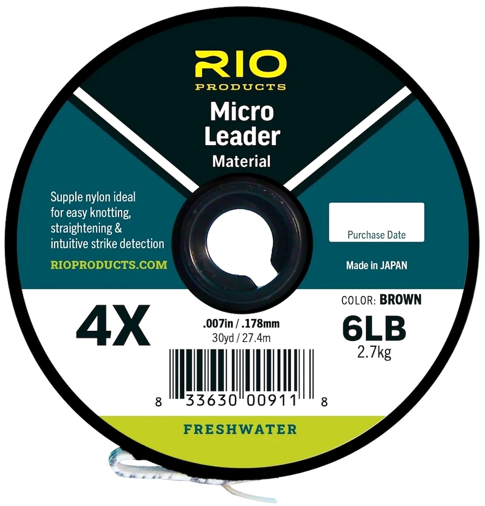 Rio Euro Nymph Micro Leader Material Brown Matériel de bas de ligne