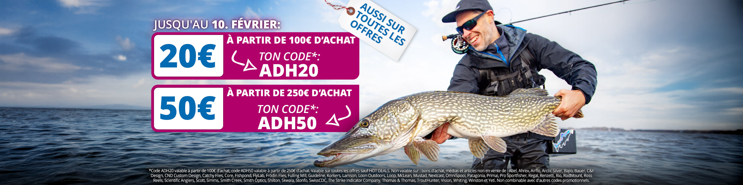 20€ ou 50€ de remise avec Code ADH20 ou ADH50
