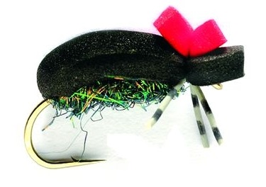 Fulling Mill mouche sèche - Hi Vis Black Foam Beetle