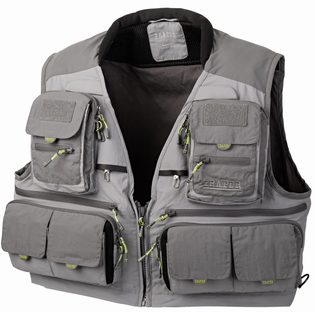 Traper Gilet de pêche à la mouche Montana cool grey