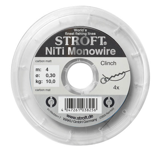 Stroft NiTi Monowire - Bas de ligne nickel titane nouable bobine de 10m