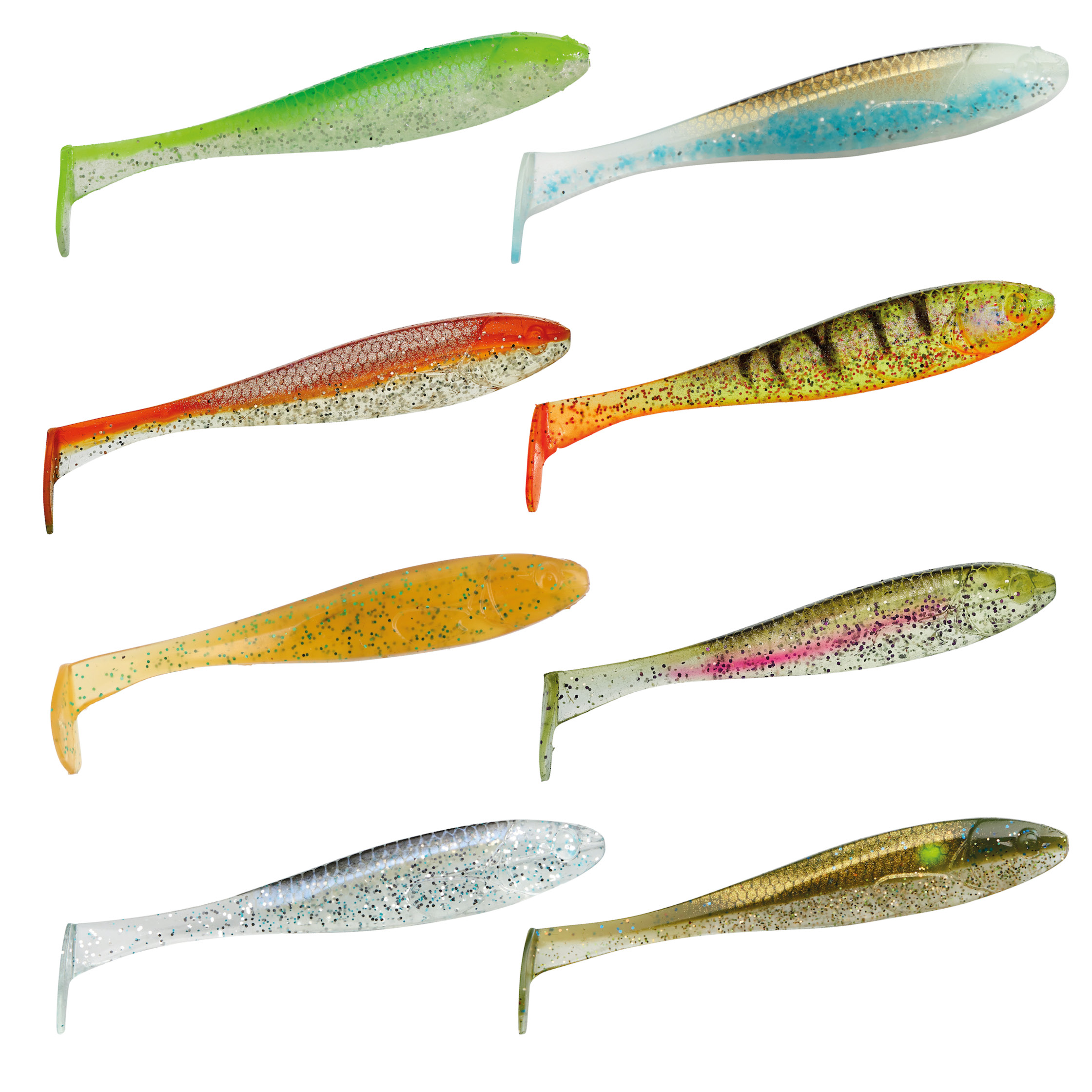 Illex Magic Slim Shad 4'' / 8 cm Set de 6 appâts souples