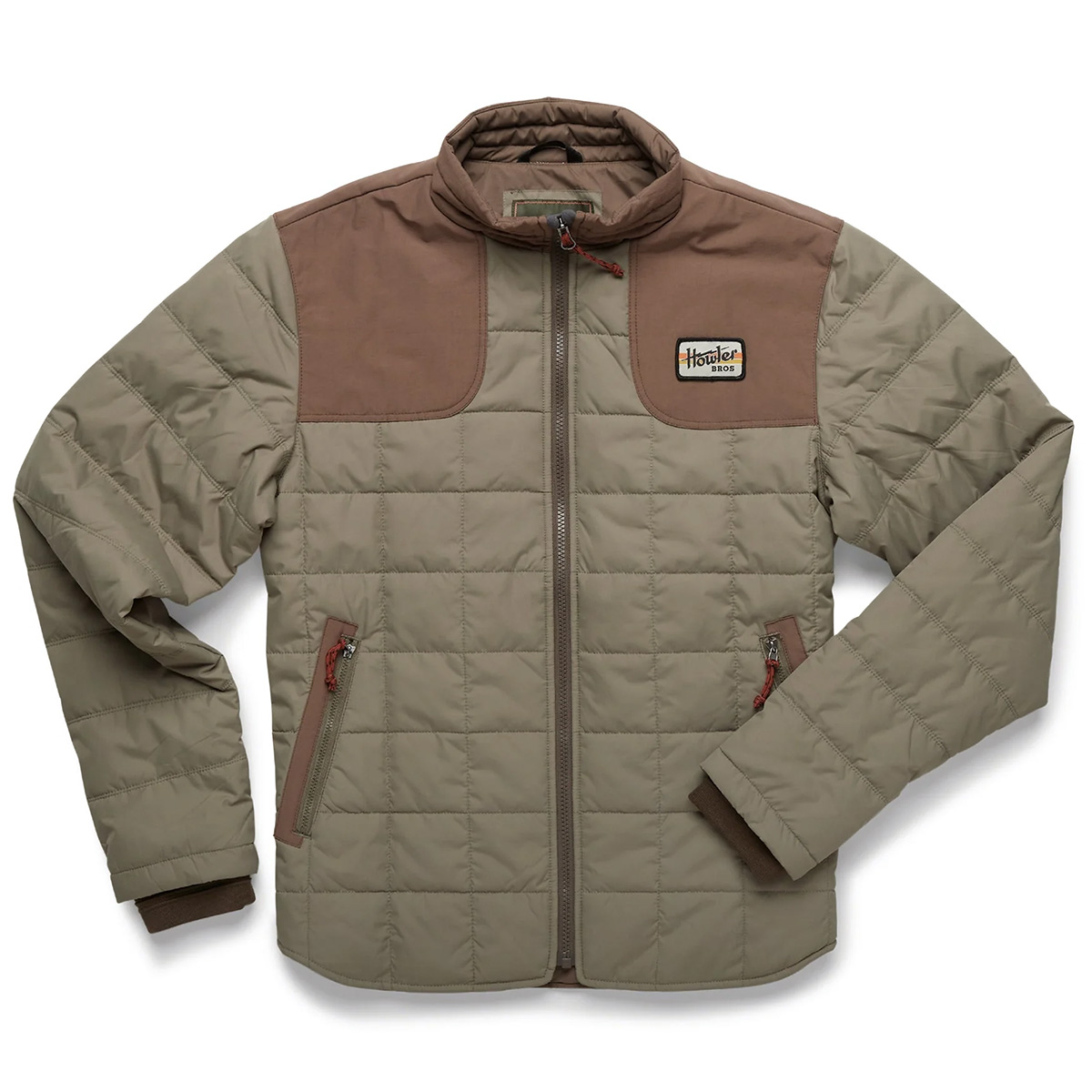 Howler Brothers Veste d'isolation en or Merlin Primaloft - vert montagne / teck (CORE)