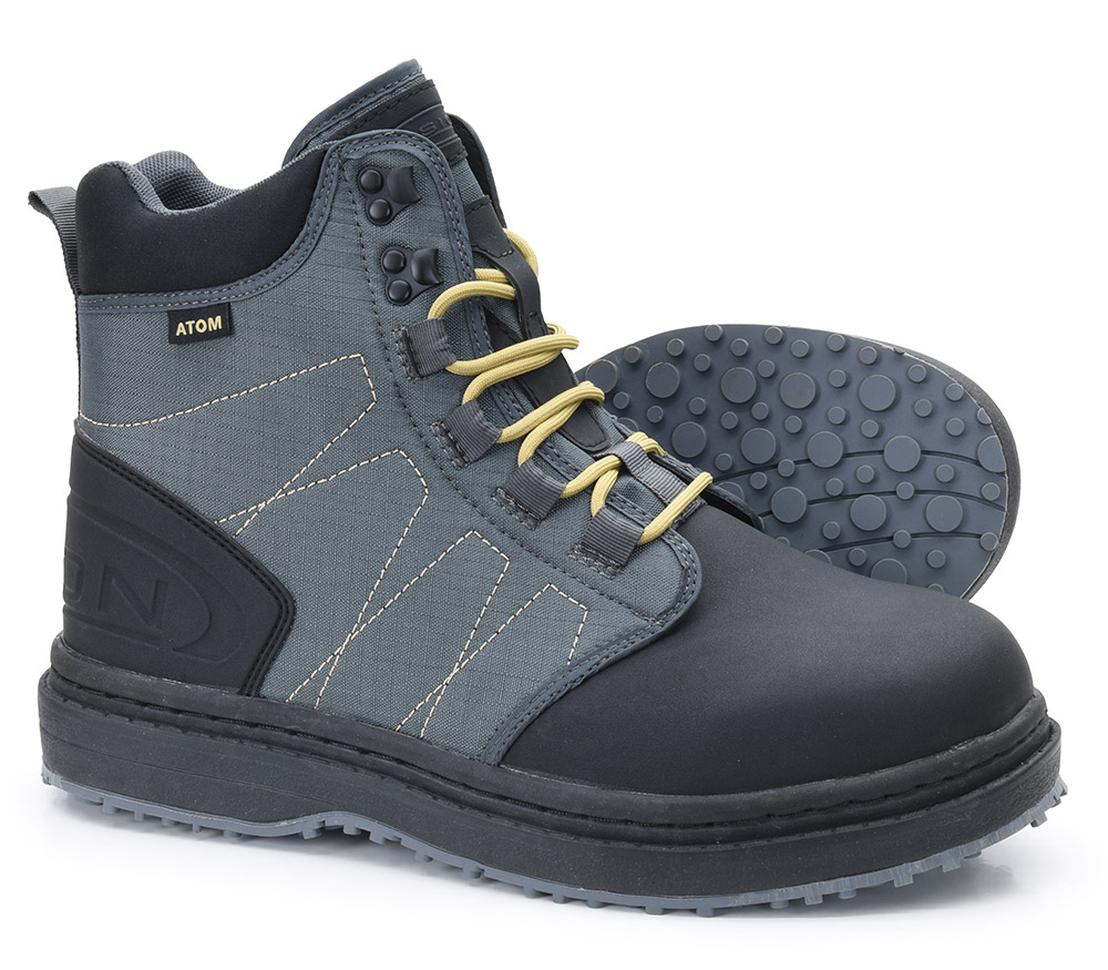 Vision Atom chaussures de wading avec semelle en caoutchouc