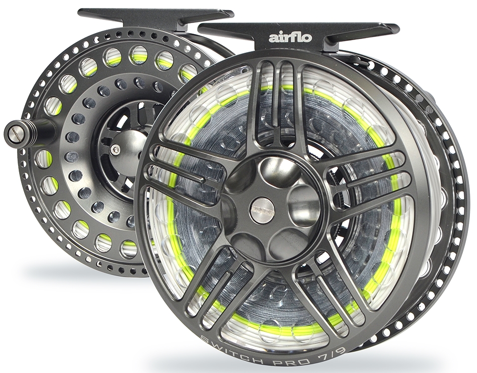Airflo Switch Pro Reel #79 moulinets de mouche à cassette avec bobines interchangeables et sac de transport