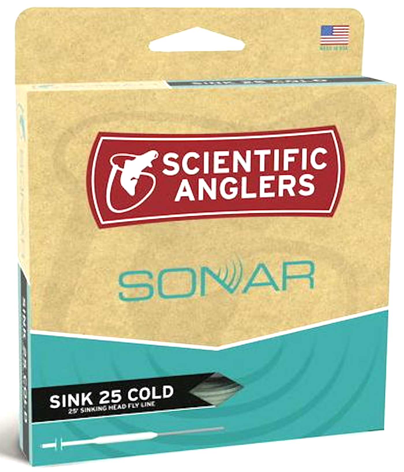 Scientific Anglers Sonar Sink 25 Cold ligne à mouche moss/charcoal