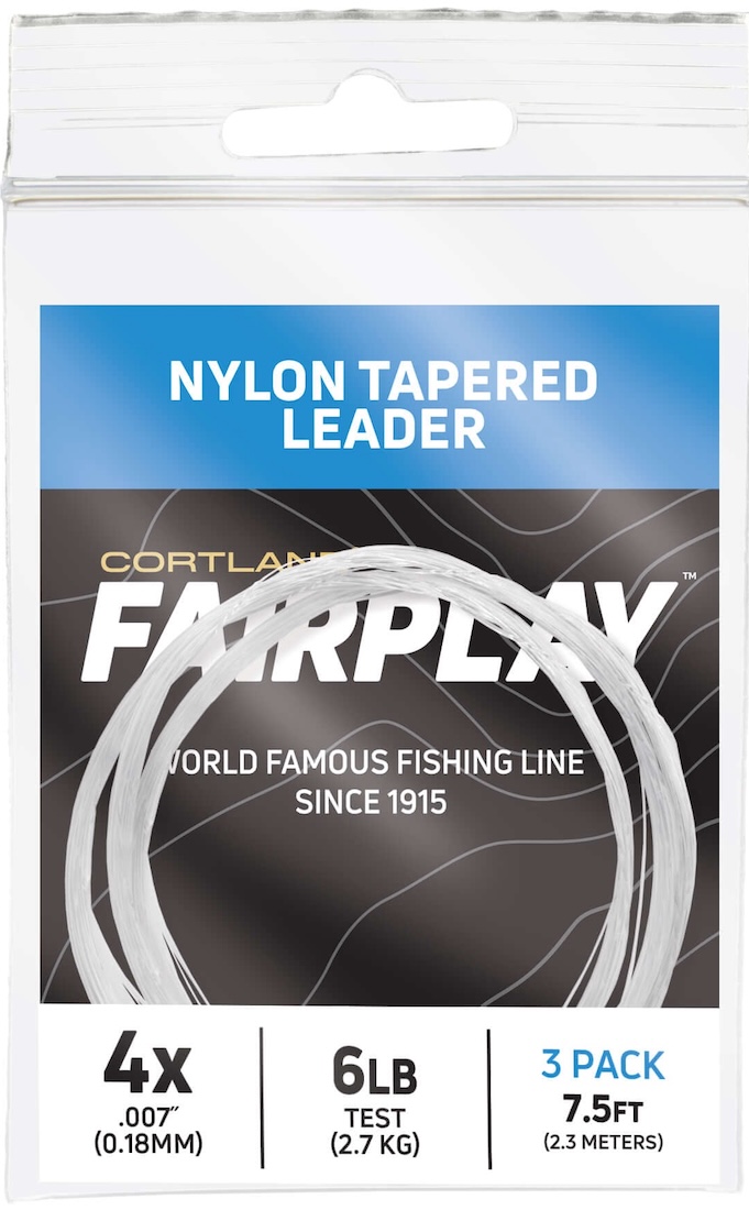 Cortland Fairplay Tapered Mono Leaders 7,5 ft - 3 pc Pack - Bas de ligne