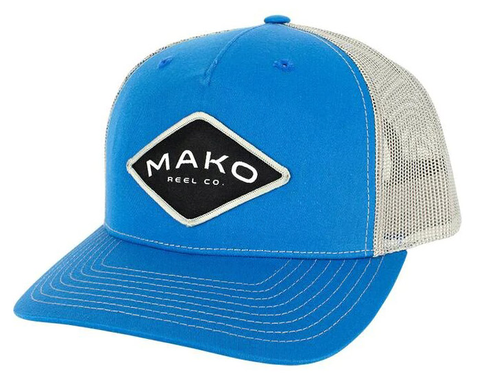 Mako Reel Co. Trucker Hat Cap casquette cobalt blue