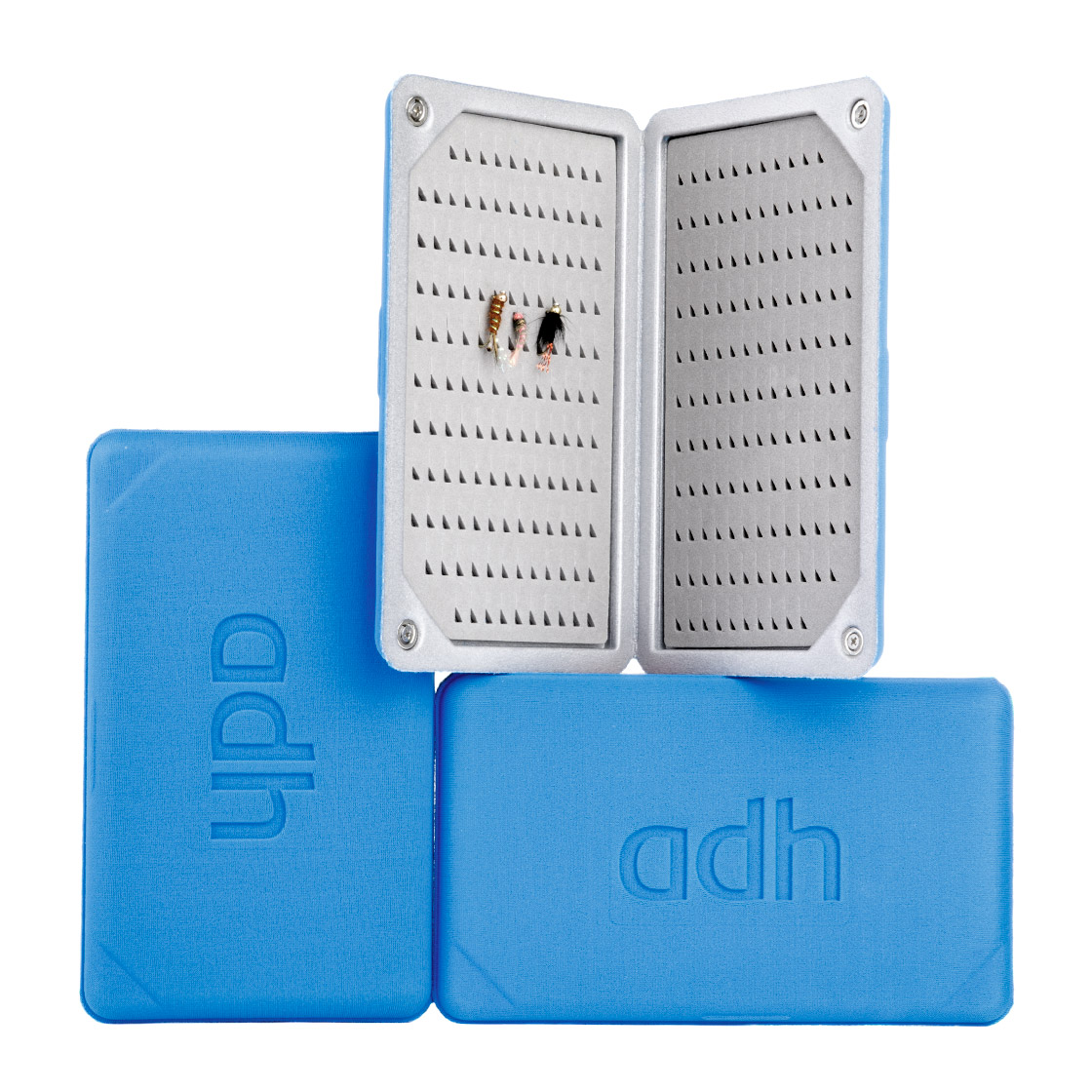 adh-fishing Foam Fly Box Boîte à mouches Nymphes Ultralight blue