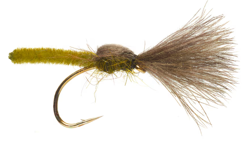Fulling Mill Technical Dryfly Jackie's Olive Palomino Shuttlecock Mouche sèche