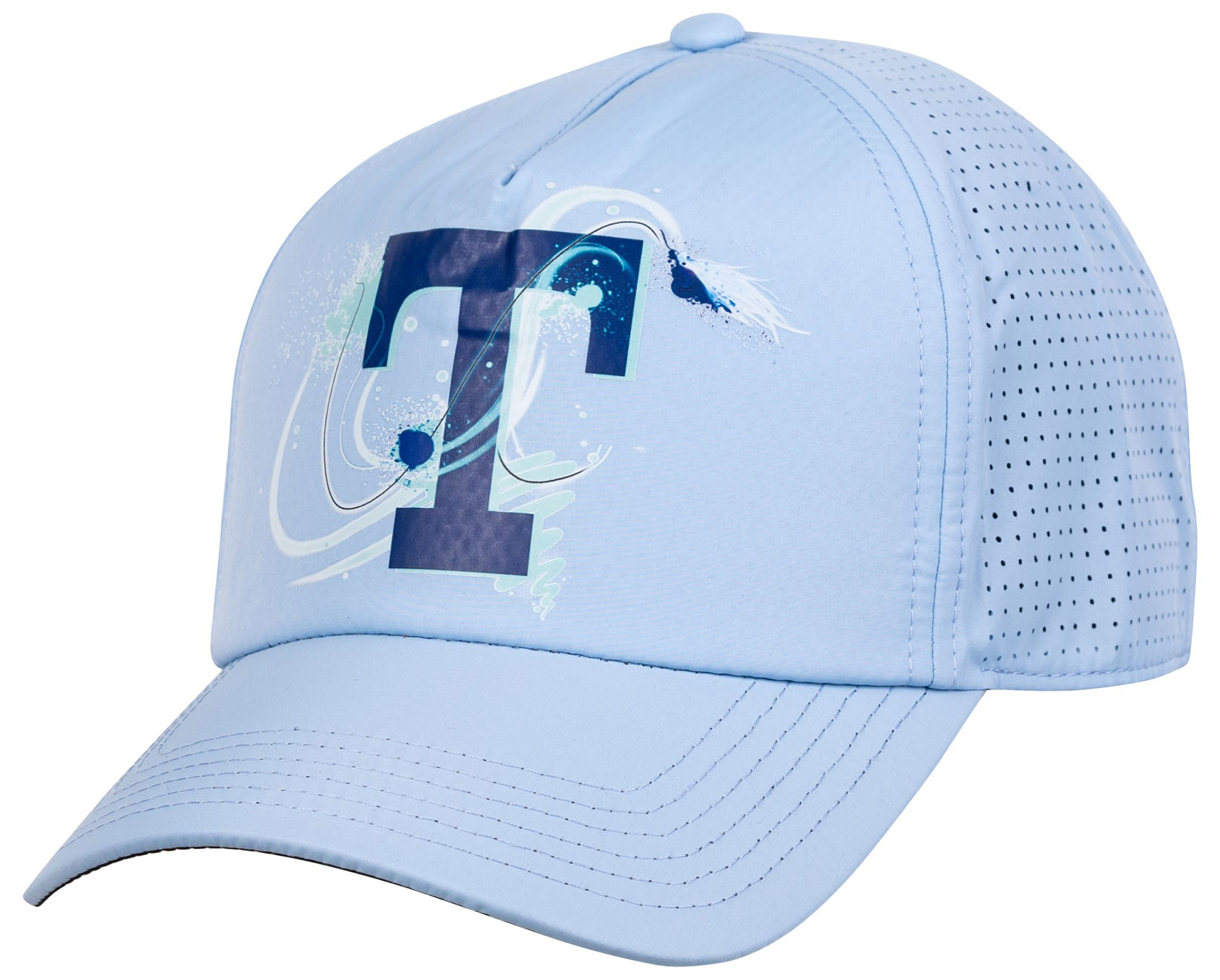 Traper Cap Solar Pro UPF 50+ Logo bleu clair