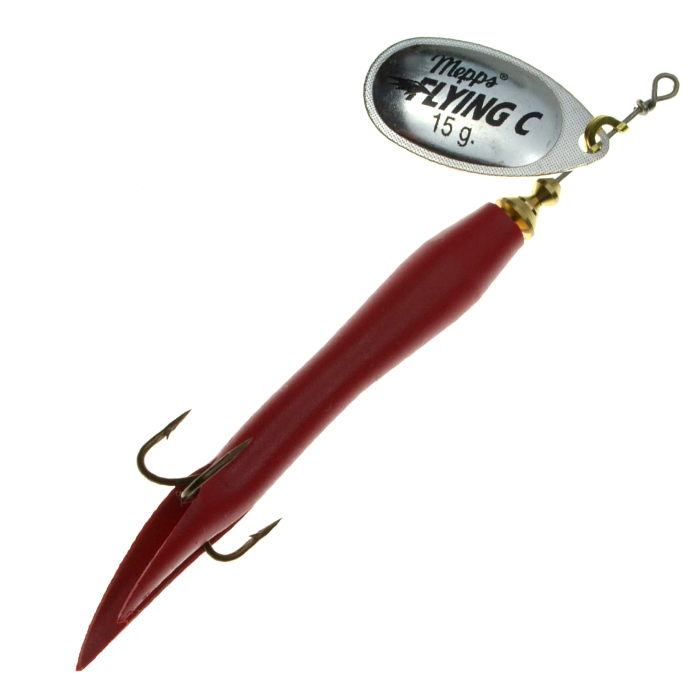 Mepps Aglia Flying Condom Spinner argent/rouge