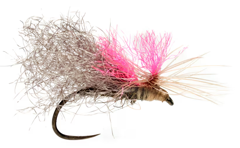 Fulling Mill Weiss' Hi-Top Caddis Grey Barbless Mouche sèche