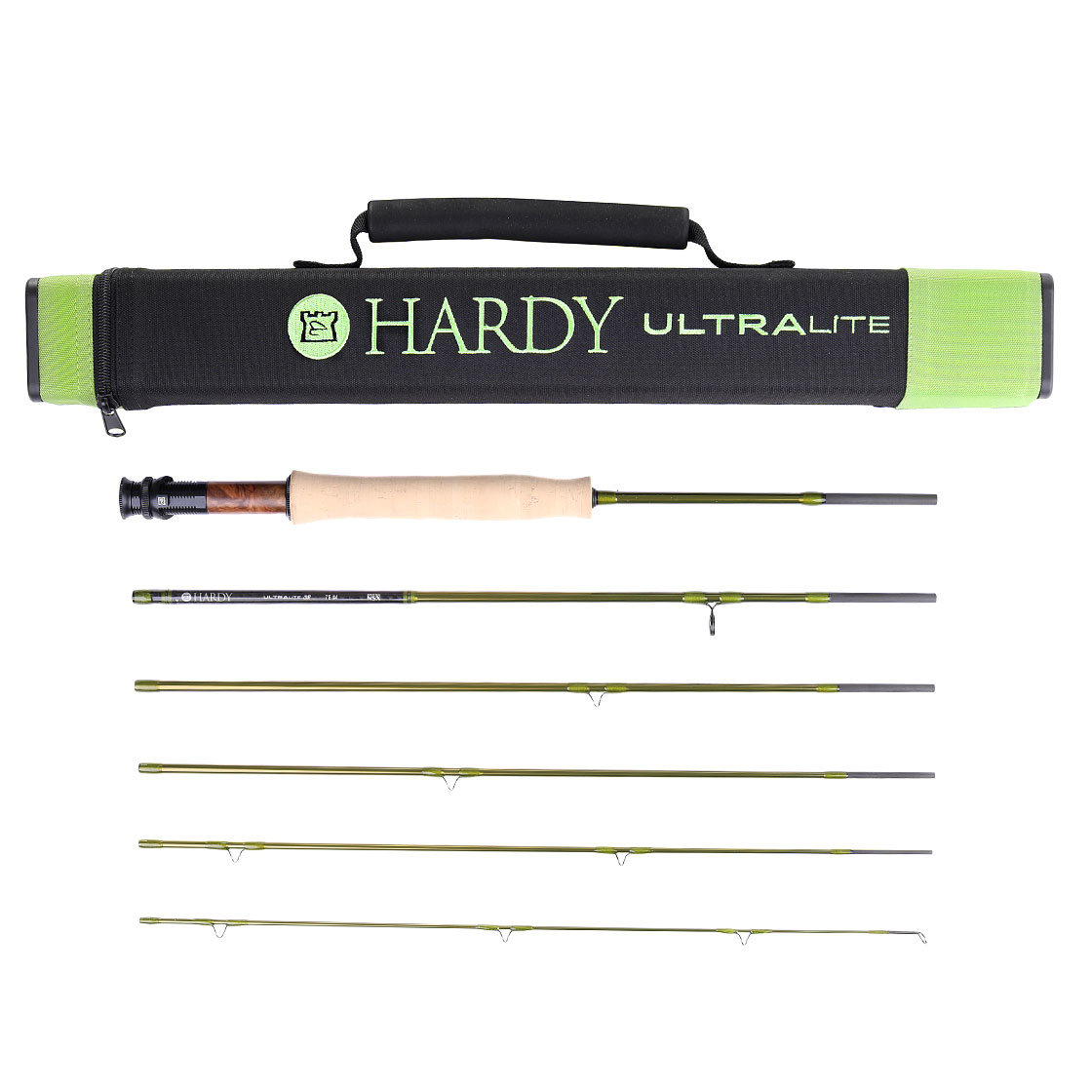 Hardy Ultralite SR Sintrix NSX 6pc. Travel Cannes à mouche à une main