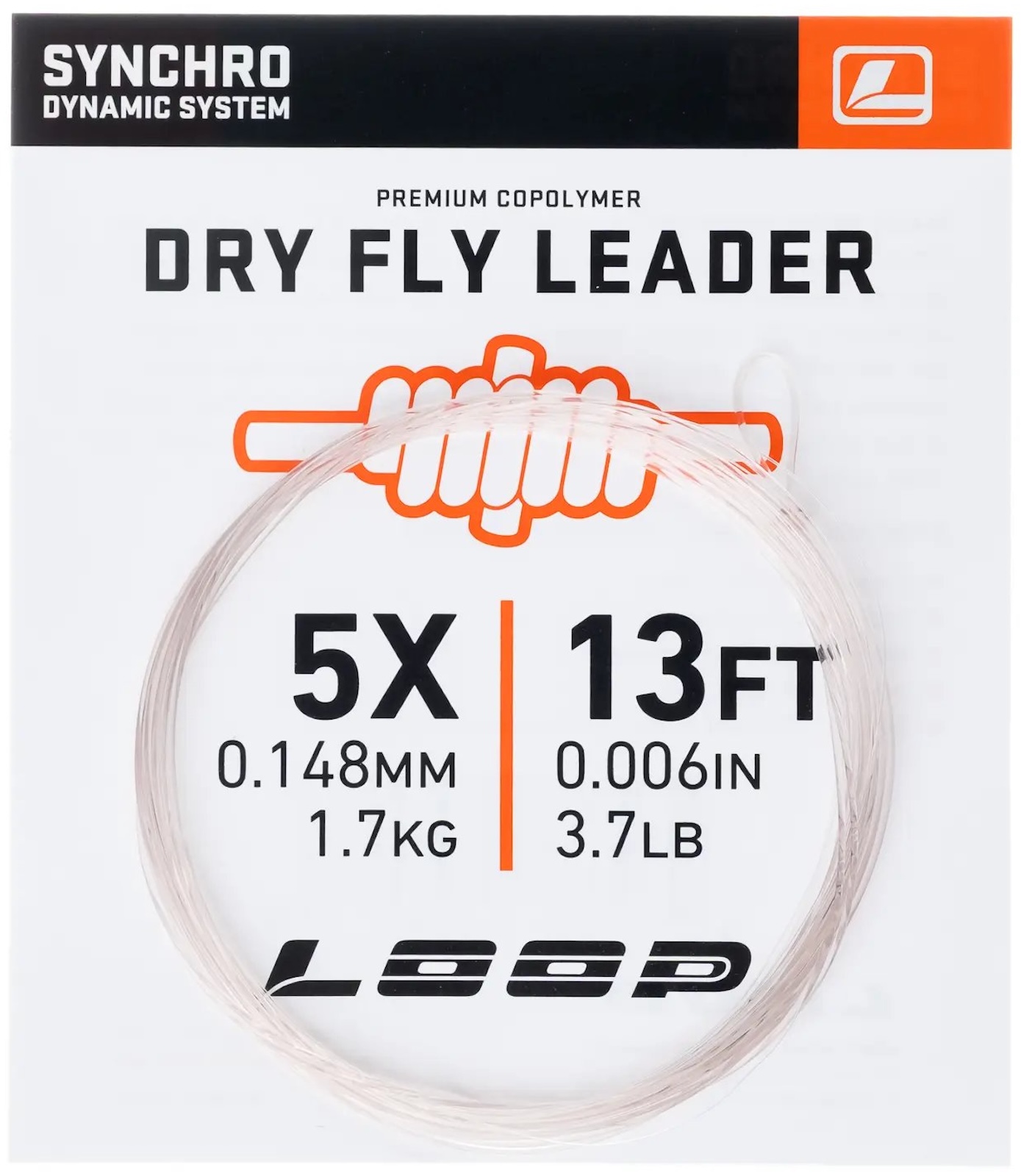 Loop Synchro 13 ft Dryfly Nylon Leader Bas de ligne
