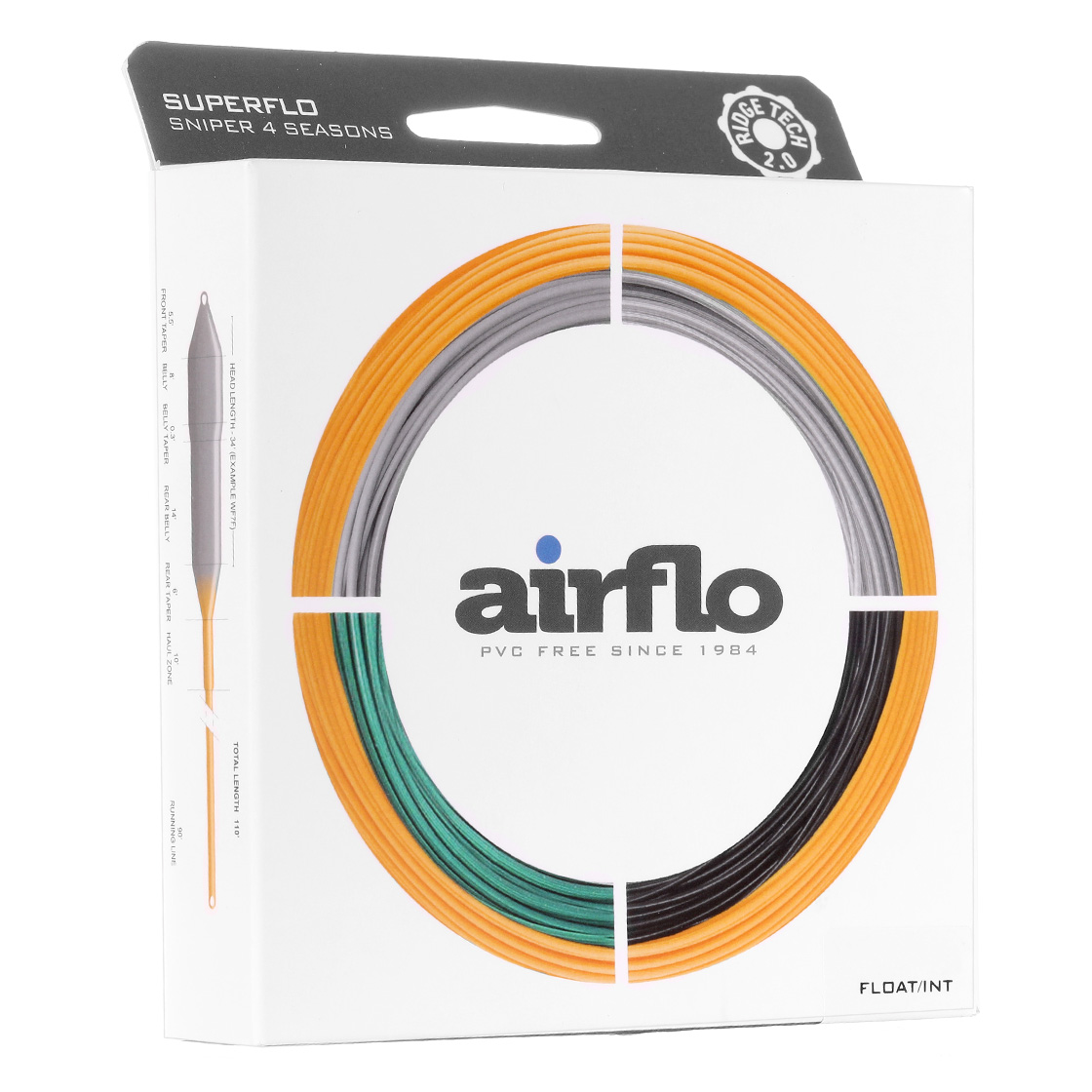 Airflo Ridge 2.0 Sniper 4 Season Floating - 6ft Intermediate Sink Tip Predator Ligne à mouche Pale-G