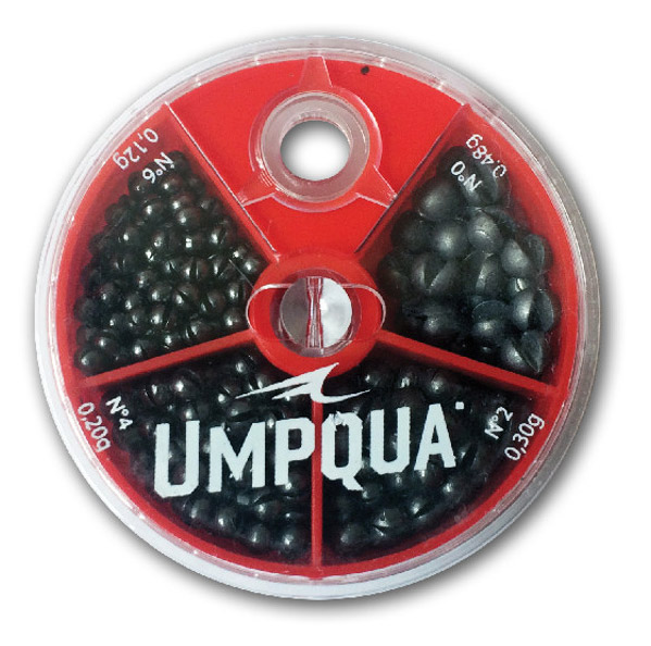 Umpqua 4-way Split Shot Assortment Plaque de serrage
