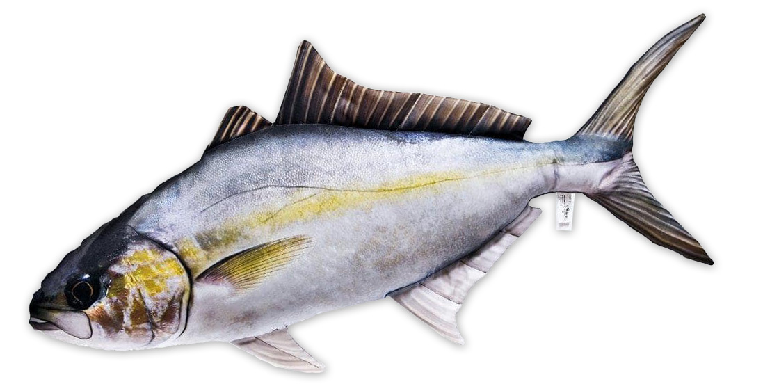 Coussin poisson doudou Amberjack 105cm