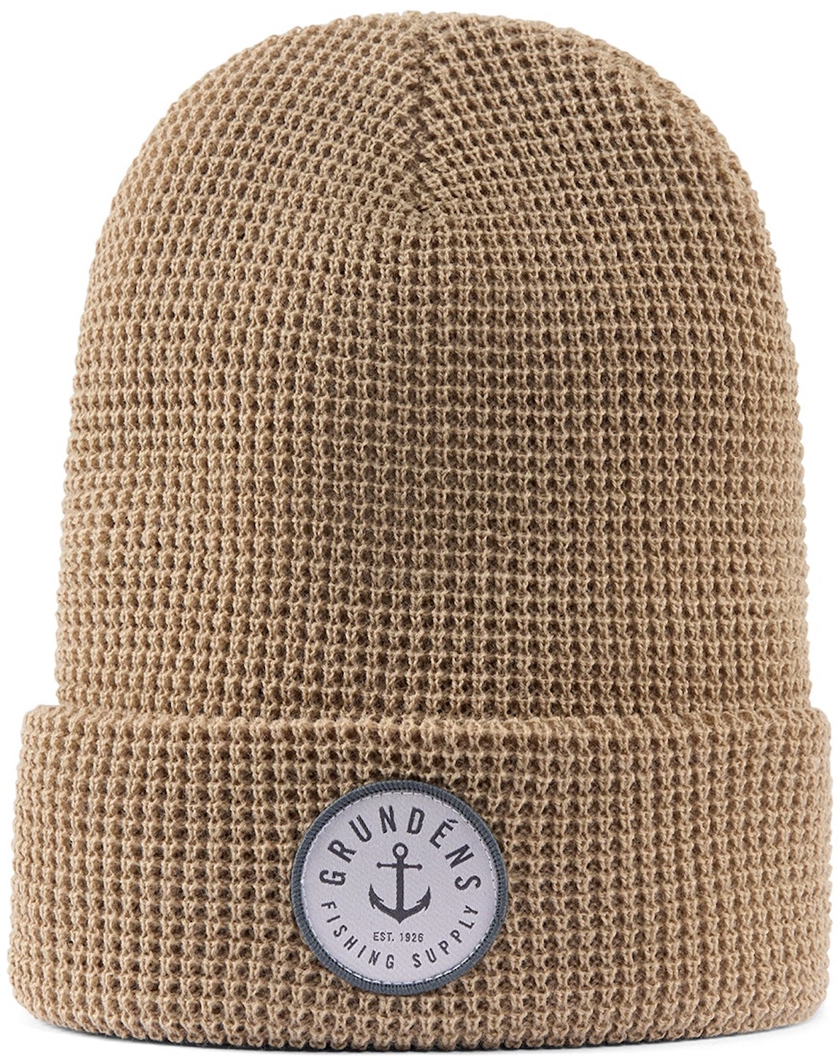Grundéns Anchor Waffle Beanie bonnet clay