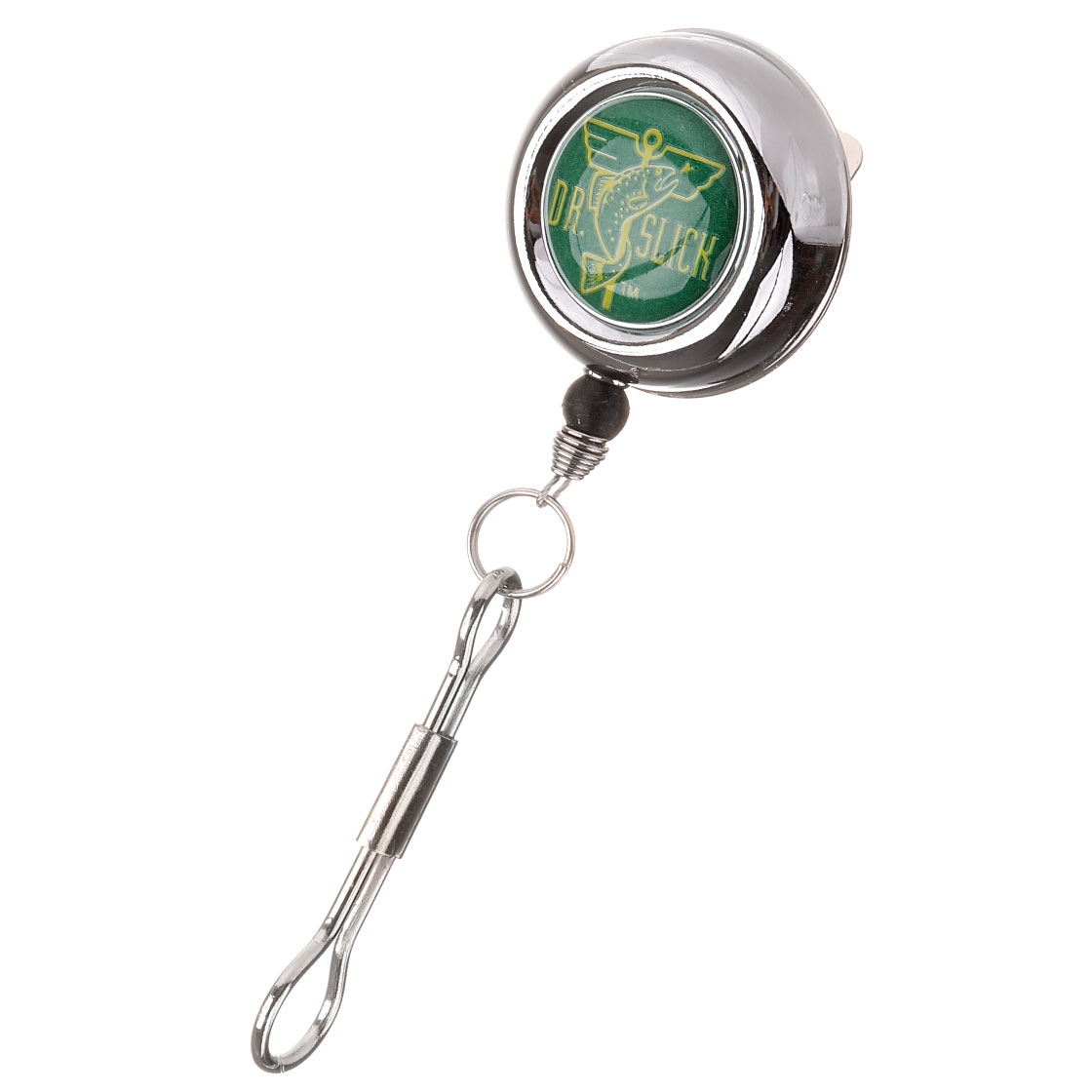 Dr. Slick Clip-On-Reel Steel Cord 8 Ring Zinger argent