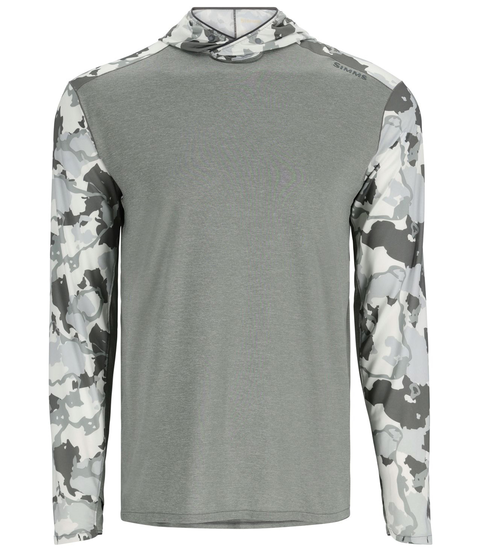 Simms Bugstopper Solarflex Hoody chemise à manches longues cinder/regiment camo cinder