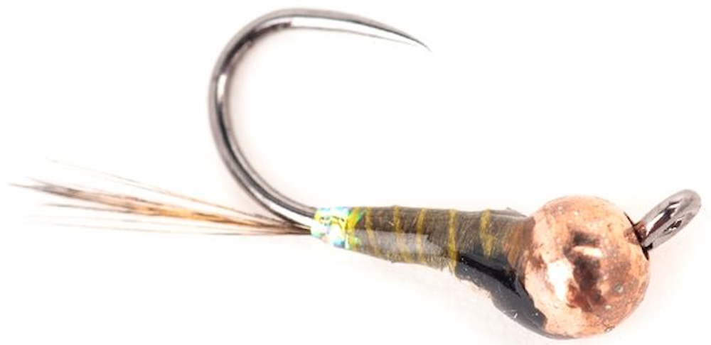 Guideline Nymphes Fire Butt Perdigon Olive Barbless