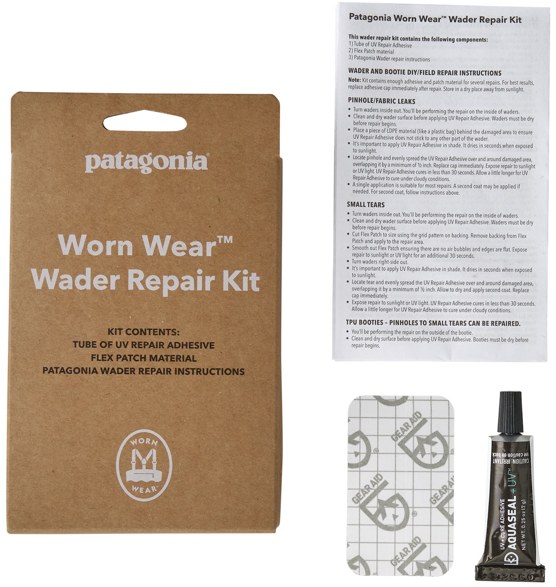 Patagonia Wader Repair Kit - Sécurité pour le voyage Kit de réparation pour les cuissardes CLR