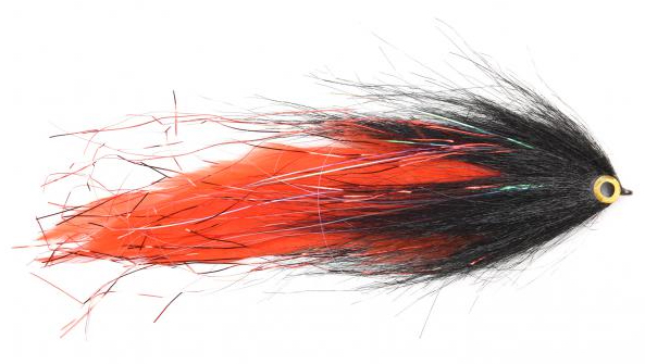 Vision Superflies Streamer pour brochet Hollow Deceiver Black & Red