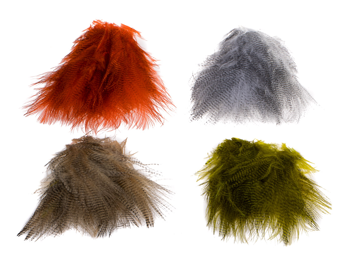 Hareline Fine Black Barred Marabou Feathers Plumes de marabou