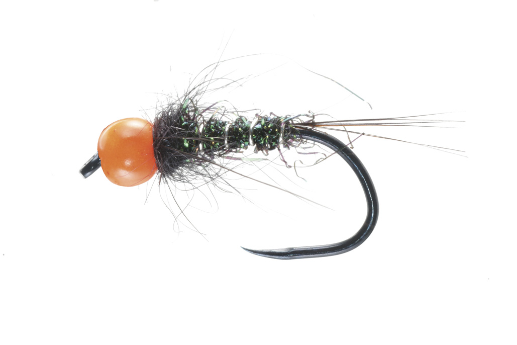 Soldarini Fly Tackle Nymphes en tungstène - Black Orange Bead