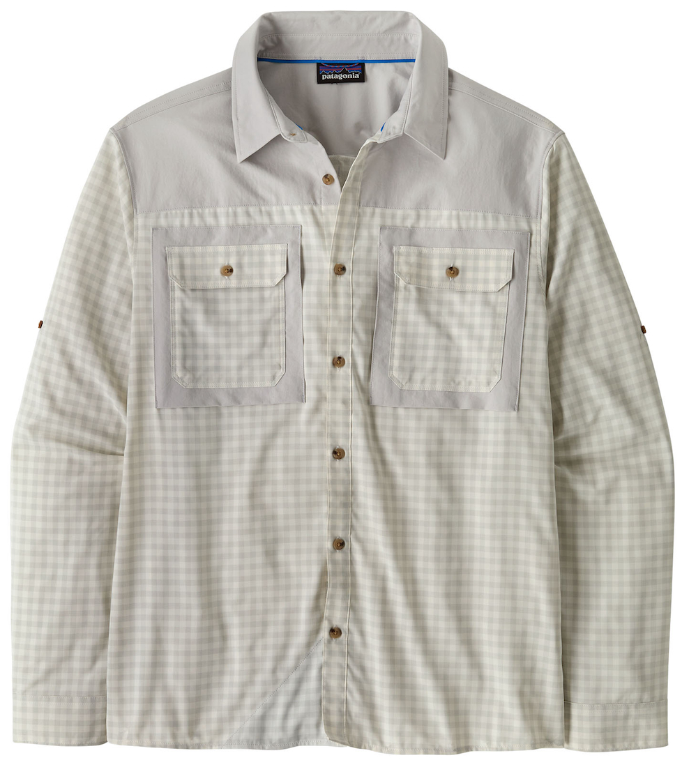 Patagonia M's L/S Self Guided Sun Shirt avec protection UV UPF40 NFCG - North Fork : Crisp Grey