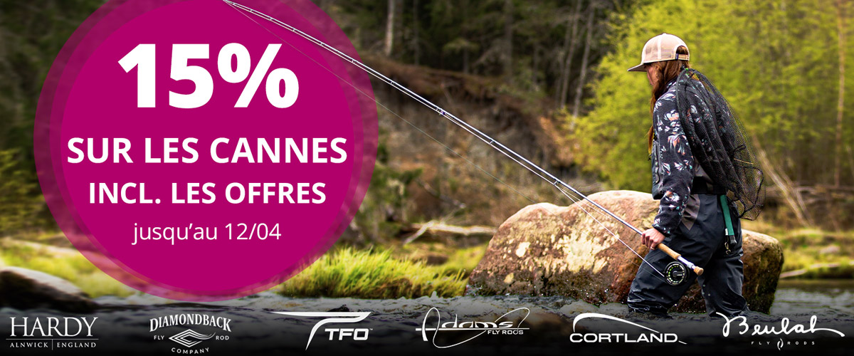 15% sur toutes les Cannes jusqu'au 12/04